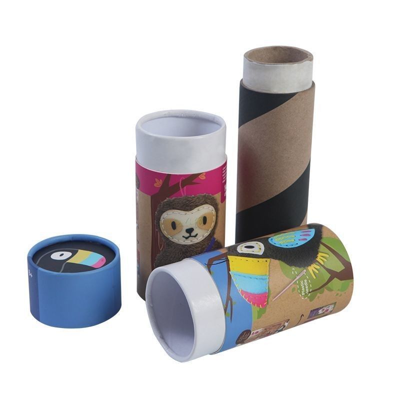 Schöne Kunst Papier Dosen Verpackung Wellpappe Zylinder Tube Verpackung