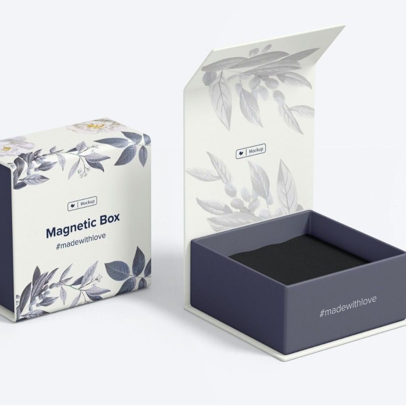 Zwei-seitige Magnetgeschenk-Box mit Warmstempel-Kustom-Schmuck-Parfüm-Flip-Top-Geschenk-Box