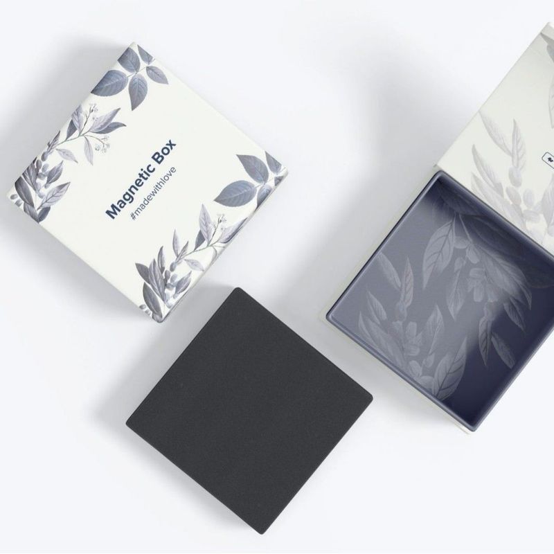 Zwei-seitige Magnetgeschenk-Box mit Warmstempel-Kustom-Schmuck-Parfüm-Flip-Top-Geschenk-Box
