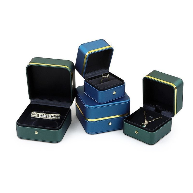 PU-Material Schmuck Verpackungskiste für Ringe Ohrringe Armbänder und Halsketten 0,300kg