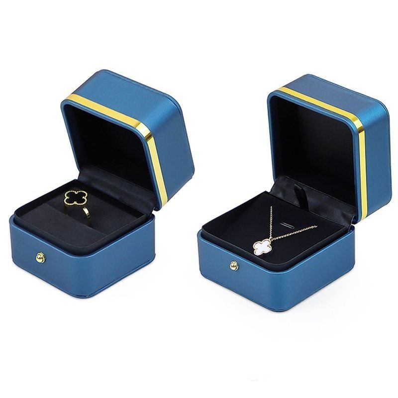 PU-Material Schmuck Verpackungskiste für Ringe Ohrringe Armbänder und Halsketten 0,300kg