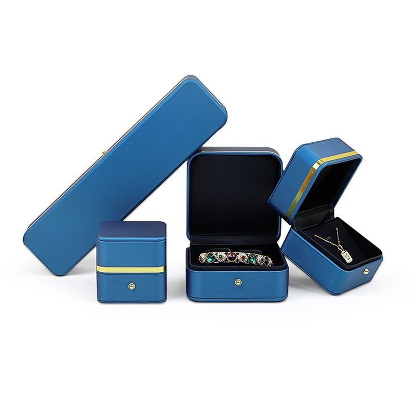 PU-Material Schmuck Verpackungskiste für Ringe Ohrringe Armbänder und Halsketten 0,300kg