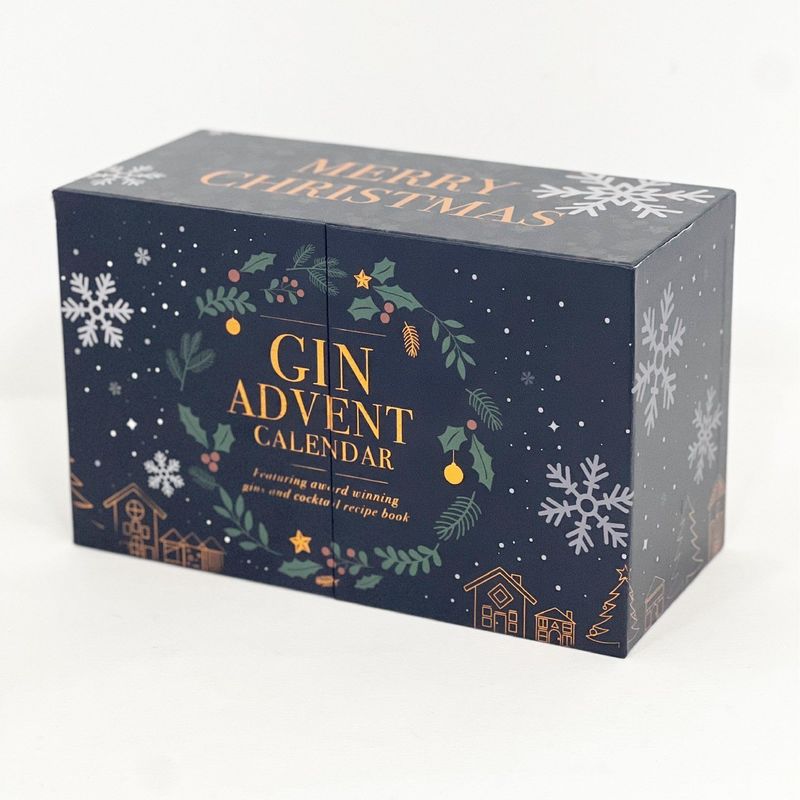 Öffnen Sie die Tür Magnet Karton Papier Geschenkbox für Kosmetik Schmuck Make-up Adventskalender