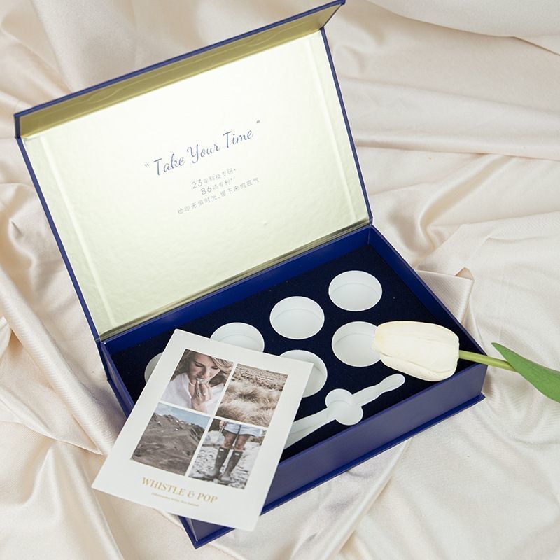 Rechteckige Luxus starre magnetische Geschenkbox für Parfüm Verpackung Hautpflege Set ätherisches Öl