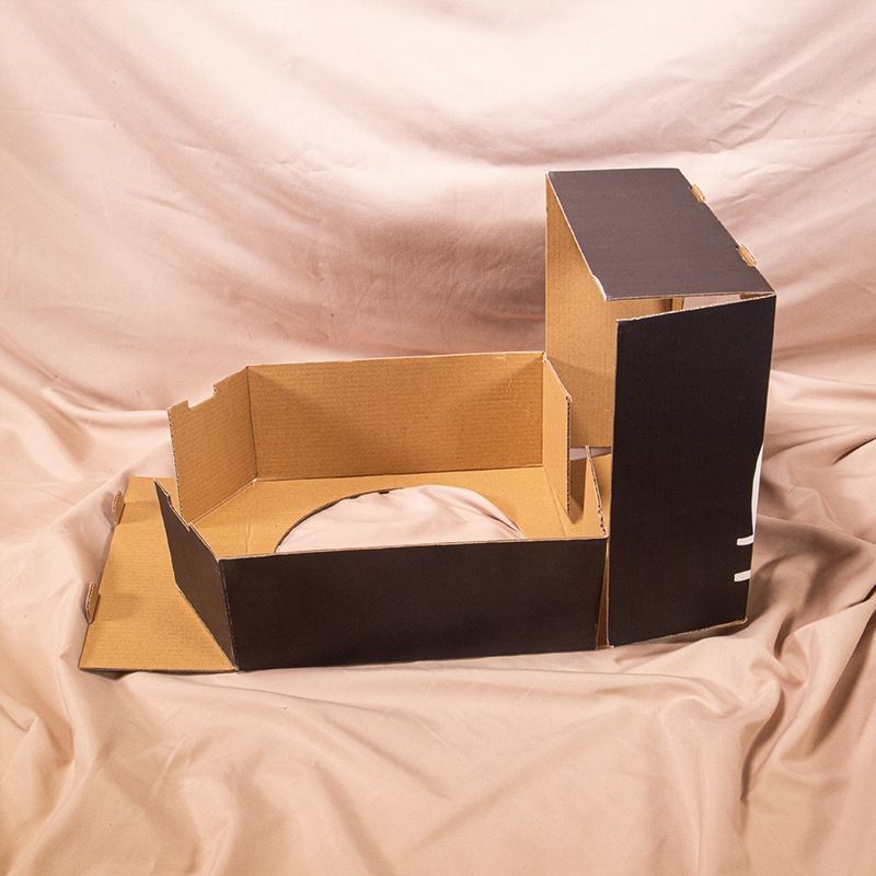 3 Ply E Flöte Starr gewölbtes Papier Anzeigekiste für Basketball Fußball maßgeschneidert