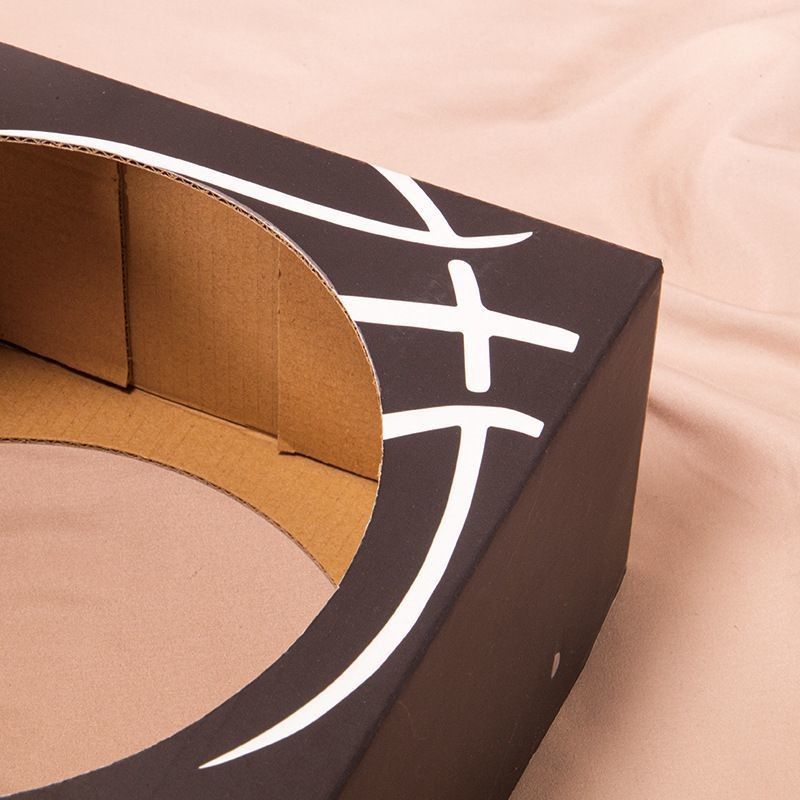 3 Ply E Flöte Starr gewölbtes Papier Anzeigekiste für Basketball Fußball maßgeschneidert