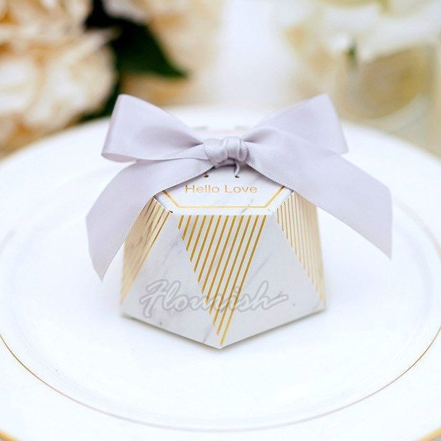 Custom Candy Schokolade Geschenk Papier Verpackung Box Heißfolie Gold Stempel für Hochzeitsfest