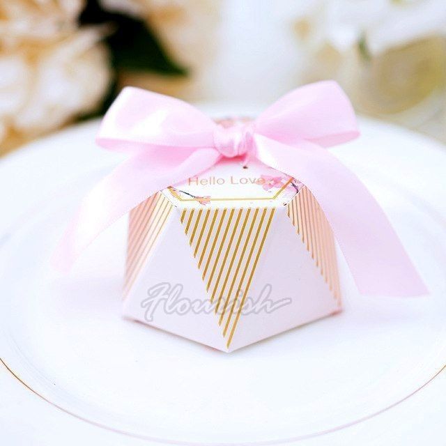 Custom Candy Schokolade Geschenk Papier Verpackung Box Heißfolie Gold Stempel für Hochzeitsfest