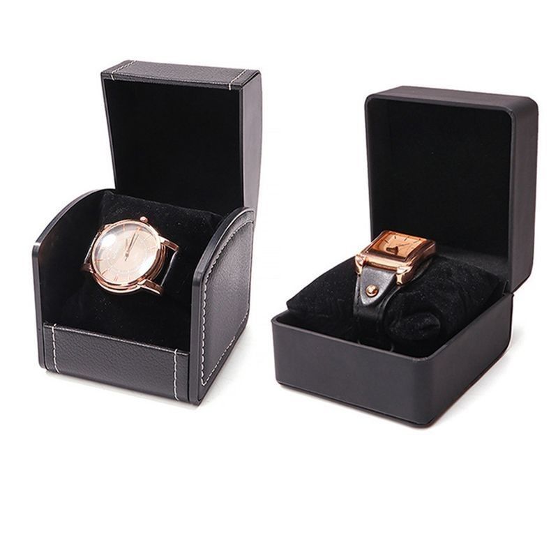Customized PU Leder Material Papier Karton Uhr Geschenkverpackung Box für Anzeige und Lagerung