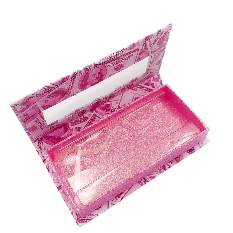 Öko-freundliche kundenspezifische Geschenkbox starre Pappe Mink Wimpern Haare Produkt Verpackungskiste