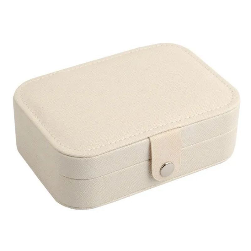 Custom Logo Luxus Schmuck Verpackungskiste PU Leder Flocking Storage Case Geschenkbox für Schmuck Halskette Ring