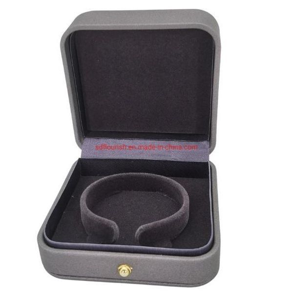 Hot Stamping Oberflächenbehandlung Elegante Graue Farbe Quadratförmige Armband Armband Geschenkverpackung Pink