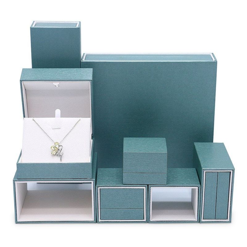Ring/Halsband/Ohrring Box Bulk Lead Time 15-20 Tage 100% recycelbare Papierverpackung Schublade Box mit LED-Licht