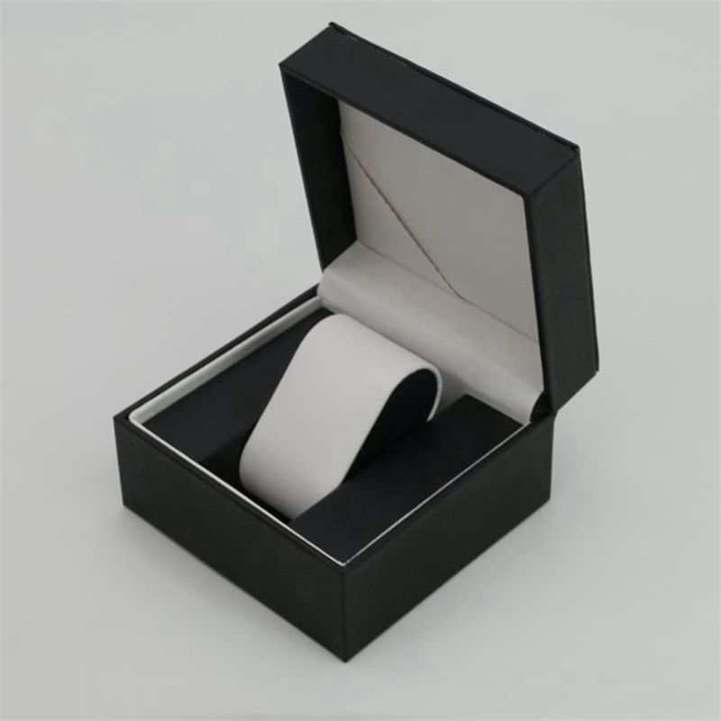 Elfenbeinkarton PU Leder Geschenk Display Boxen Öko-freundlich für Ring Schmuck Uhr Brieftasche