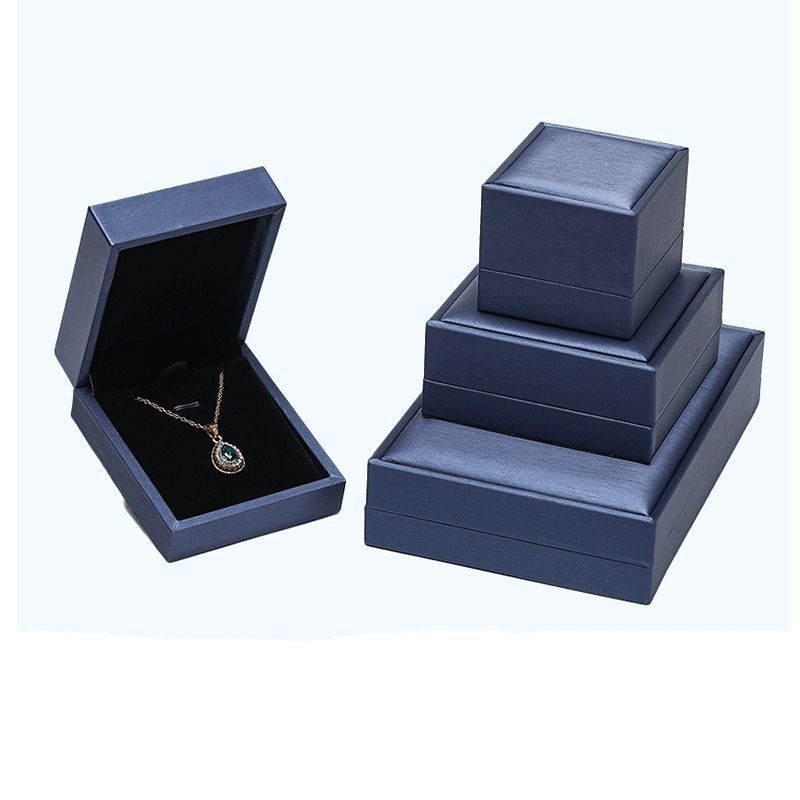 Elfenbeinkarton PU Leder Geschenk Display Boxen Öko-freundlich für Ring Schmuck Uhr Brieftasche