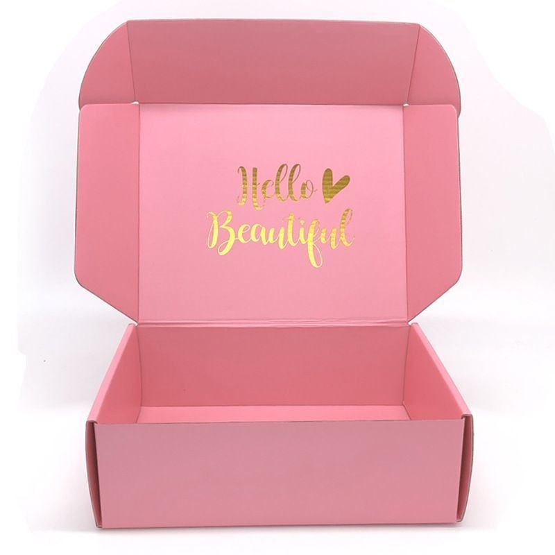 Custom Pink Kleidung Schmuck Kosmetik Make-up Lebensmittel Elektronische Klappkarton