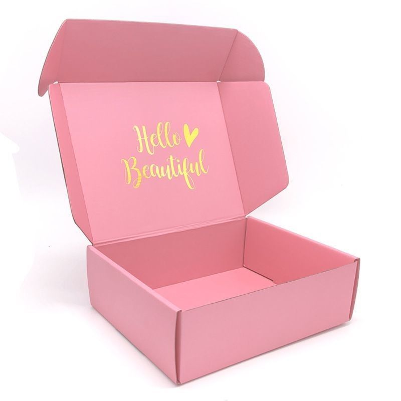 Custom Pink Kleidung Schmuck Kosmetik Make-up Lebensmittel Elektronische Klappkarton