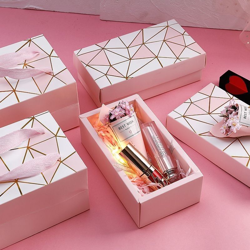 Warmstempel Make-up Deckel und Basis Box Kosmetik Parfum Karton Papier Geschenk Schublade