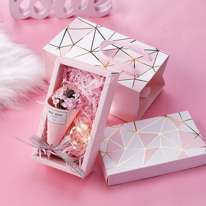 Warmstempel Make-up Deckel und Basis Box Kosmetik Parfum Karton Papier Geschenk Schublade