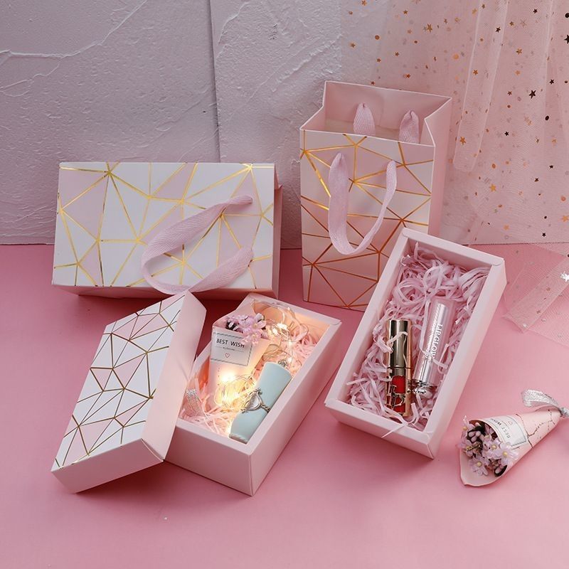 Warmstempel Make-up Deckel und Basis Box Kosmetik Parfum Karton Papier Geschenk Schublade