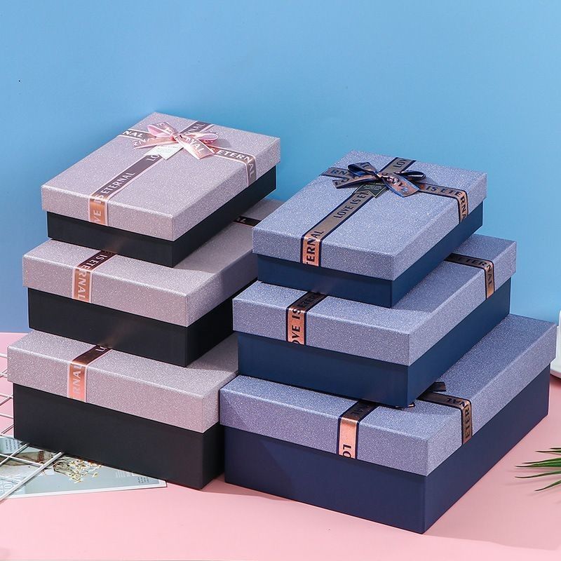 Verpackungsdeckel und Basis Luxus-Geschenkpapierverpackungskisten