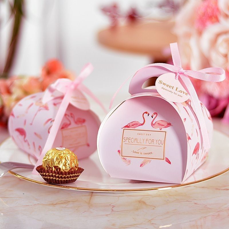Helle Farbe Blüte gedruckte kundenspezifische Geschenkbox Verpackung Papier Süßigkeiten Geschenkbox