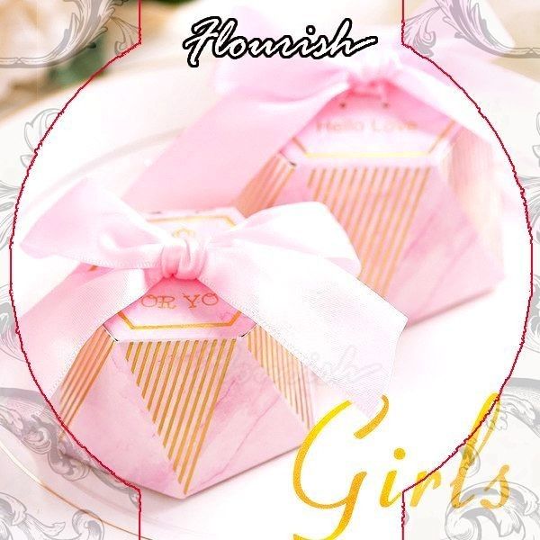 Pink Art Paper angepasste Geschenkboxen mit Warmstempel