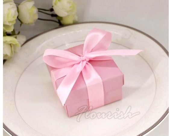 Pink Art Paper angepasste Geschenkboxen mit Warmstempel
