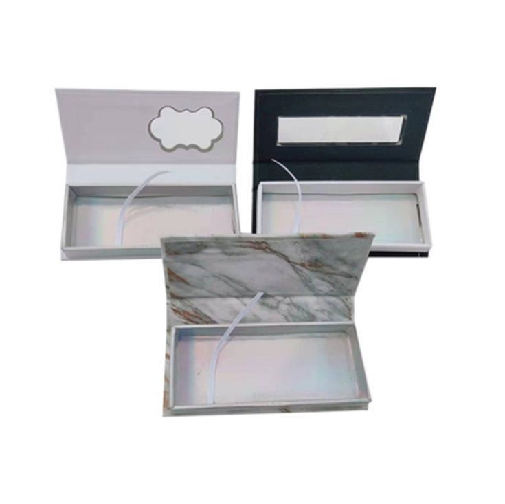 Custom Full Color Karton Lash Box mit Schubladen Offset Druck Oberfläche Handling