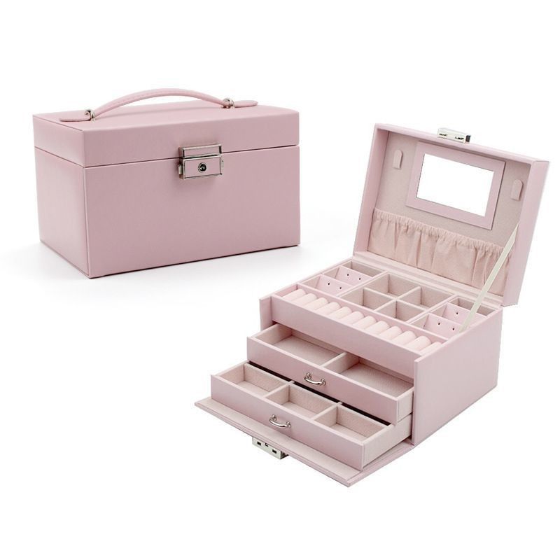 Medium PU Leder Flannel Verpackung Geschenkbox für Ring Ohrring Anhänger Halskette Armband Uhr Zigarren Parfum Schmuck Set