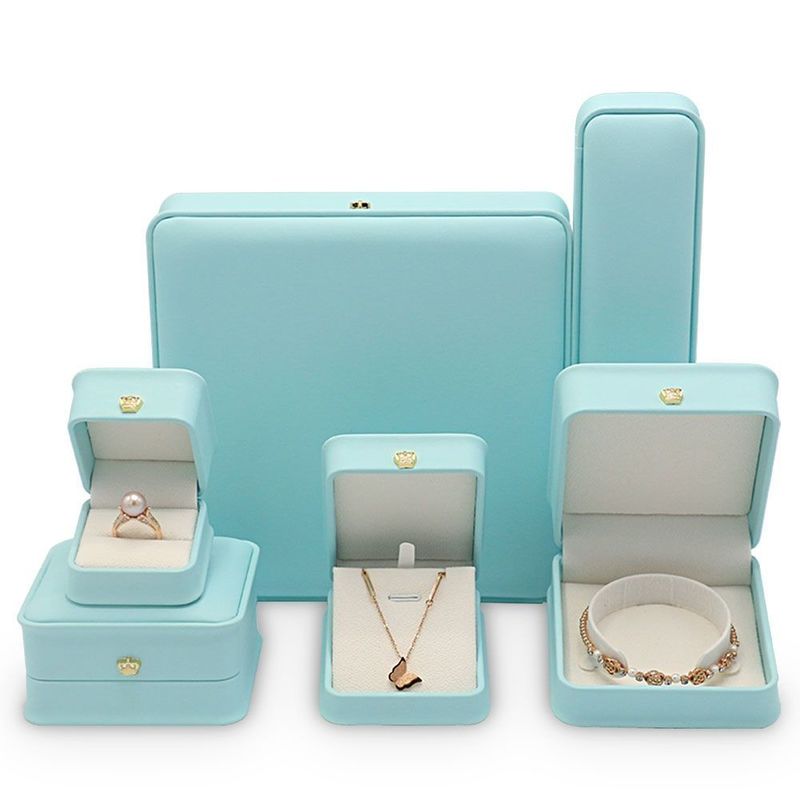 Echtes Quadratring Armband Uhr Geschenk Verpackung Schmuck Schmuck Set Verpackung Display Box mit EVA Schaumstoff Einsatz