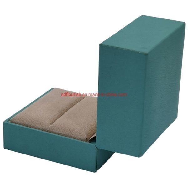 Clamshell Design Elegante grüne Farbe Starrkarton Vorschlag Ring Geschenkbox im CDR/EPS/JPG/TIF Format