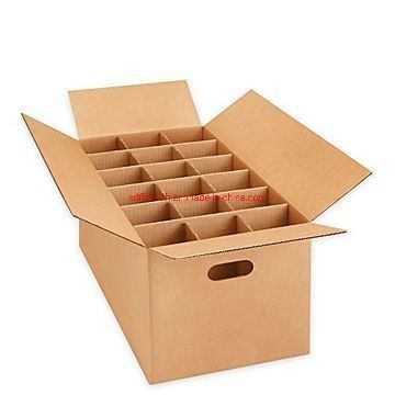 3 Ply B Flöte Flachpackung Kartonboxen Faltschachtel Weißkartonbox für Wein Bier Milchgetränk