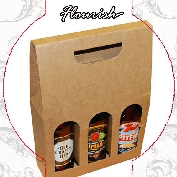E Flöte Kraftpapier Anzeigekiste Soße Wellpappe Box Träger anpassbare Dicke