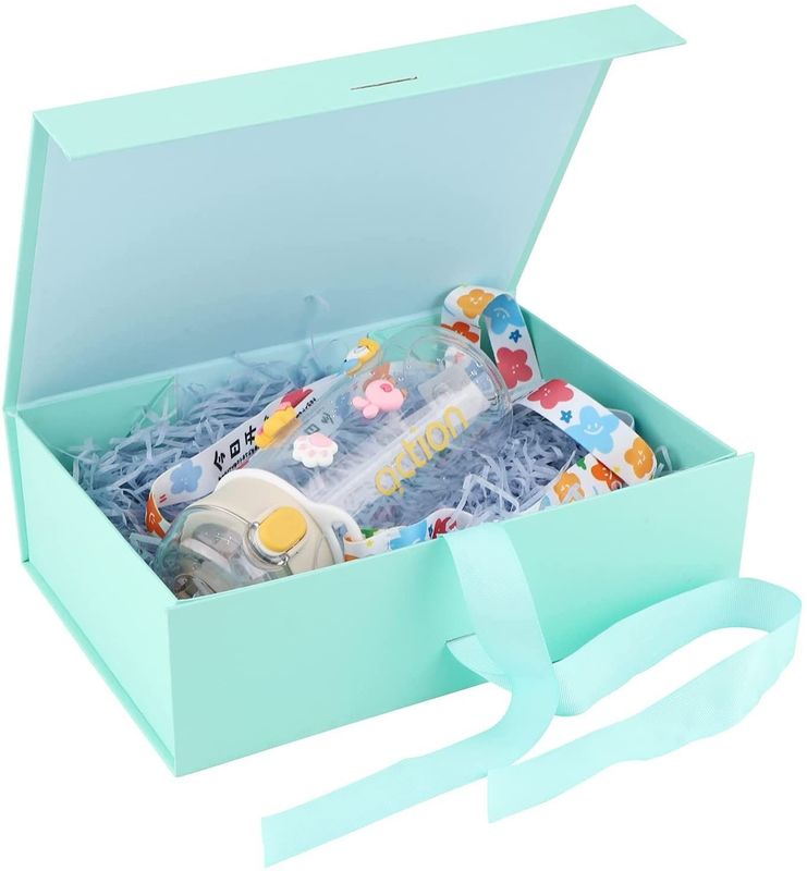 Klappbare Magnetgeschenkbox mit Band Starrkarton Verpackungskiste für Parfüm Seife Becher
