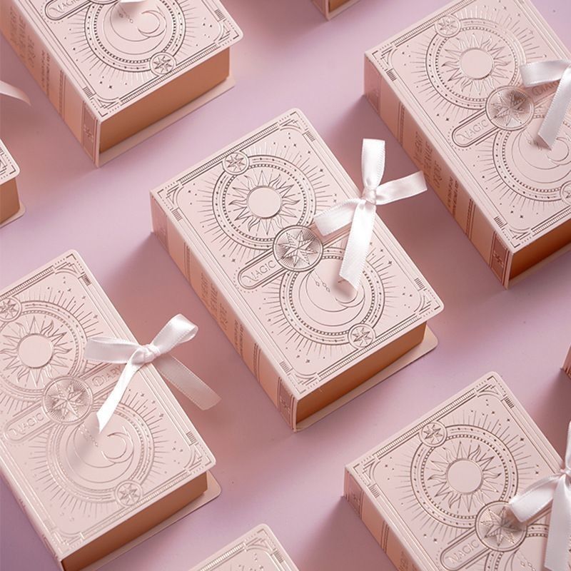 Buch Art Magnetische Klappe Papier Verpackung Geschenkbox mit Band Custom Logo gedruckt