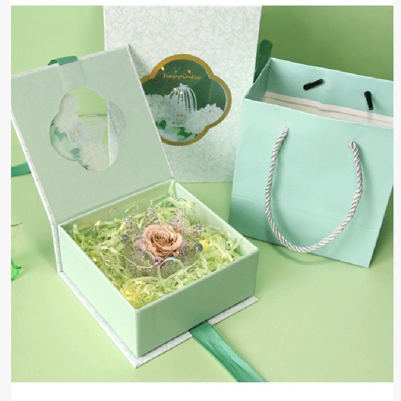 Buch Art Magnetische Klappe Papier Verpackung Geschenkbox mit Band Custom Logo gedruckt