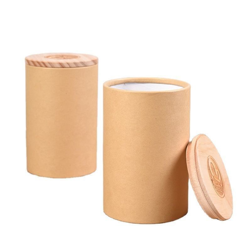 Verpackung Rundpapier-Rohrbox für Kekse Nahrungsmittel Tee und Schokolade