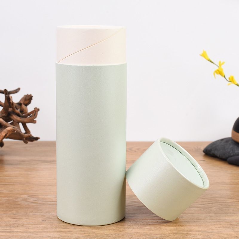 Zylinderpapier Dosen Verpackung Geschenkbox für Parfüm Schmuck Kerze Kosmetik Tee Kaffee