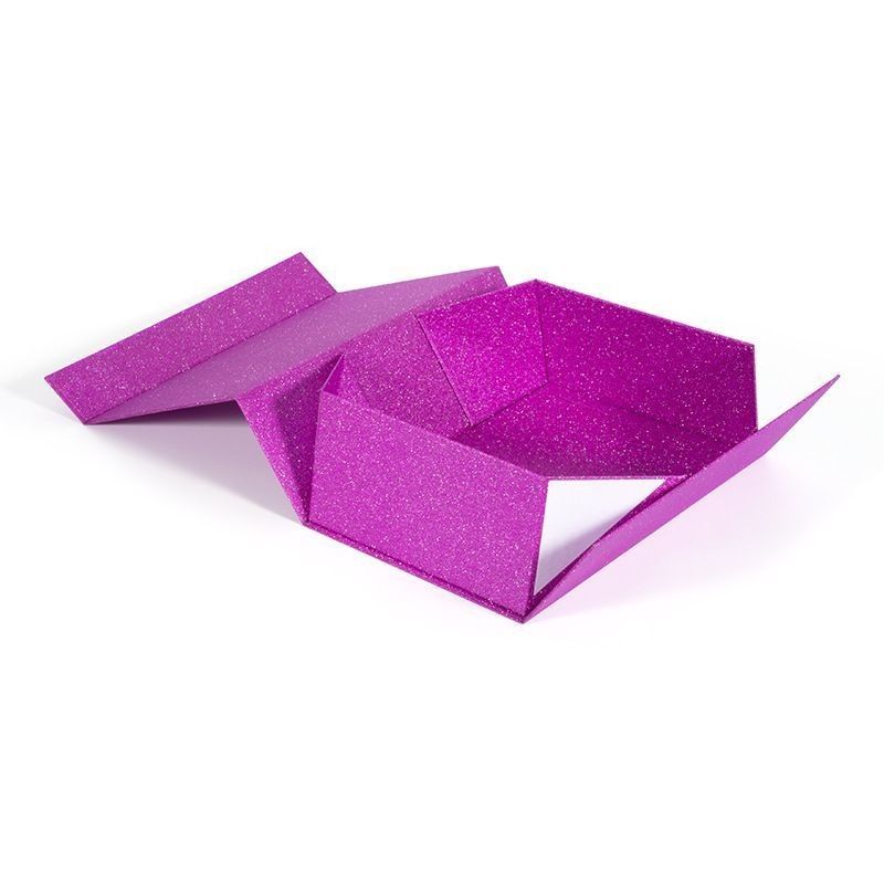 Luxuriöse Klappgeschenk-Box Papierkarton Verpackungskiste für menschliche Haar-Wig-Erweiterungen