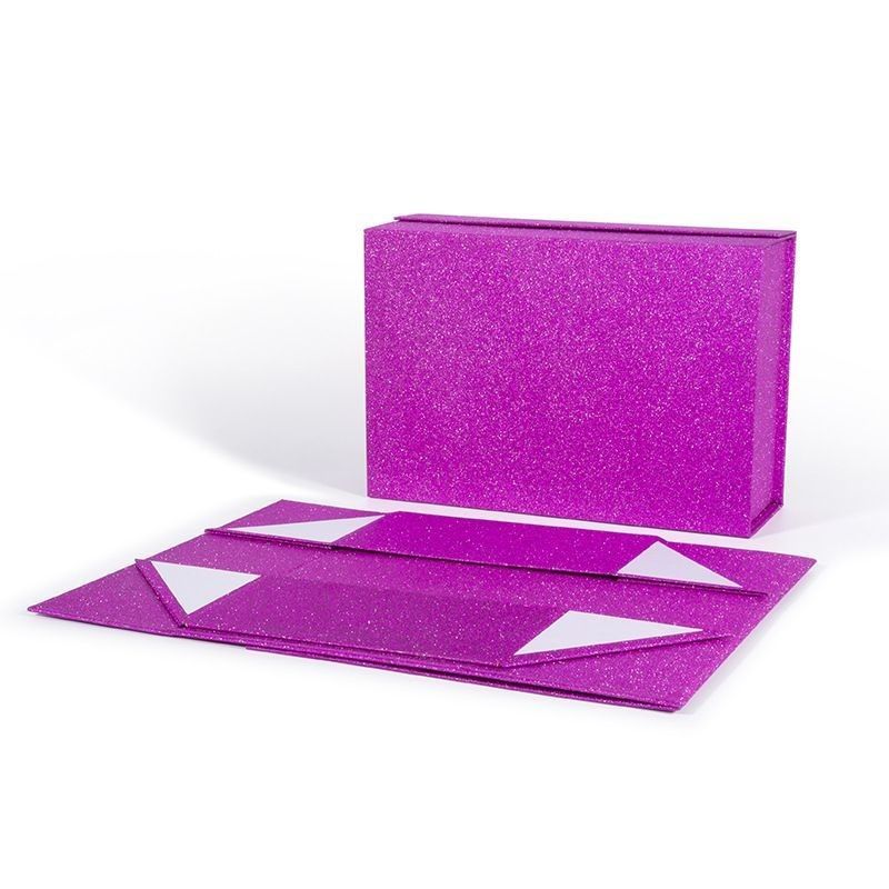 Luxuriöse Klappgeschenk-Box Papierkarton Verpackungskiste für menschliche Haar-Wig-Erweiterungen