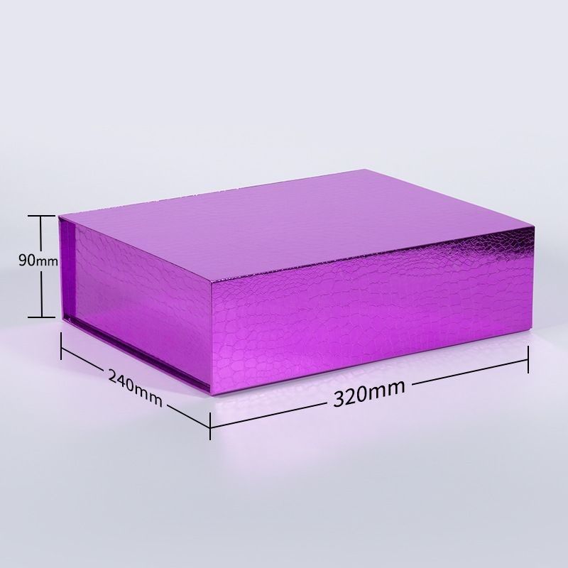 Luxuriöse Klappgeschenk-Box Papierkarton Verpackungskiste für menschliche Haar-Wig-Erweiterungen