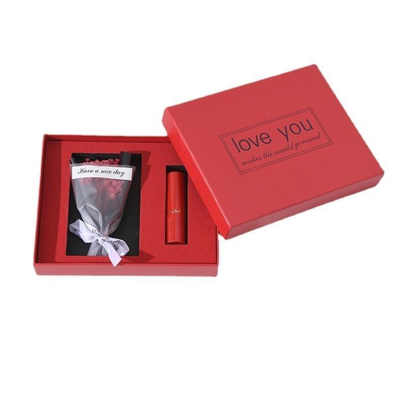 Himmel und Erde Deckel kundenspezifische rechteckige Lippenstift Parfüm Geschenkbox für kundenspezifische Hochzeitsvorteile