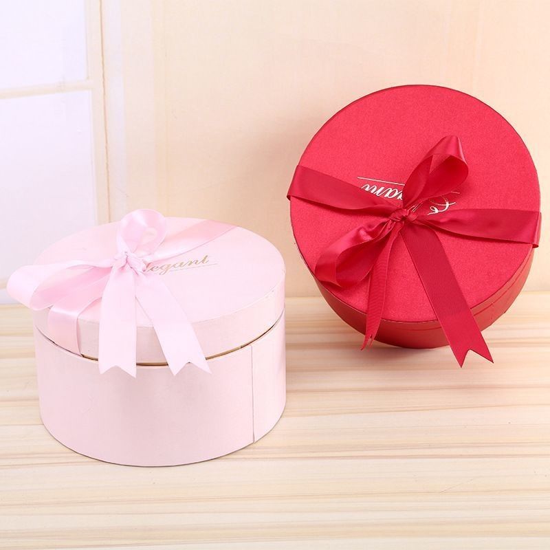 Weihnachtsschmuck Papier Dosen Verpackung Geschenkboxen Runde Kartons