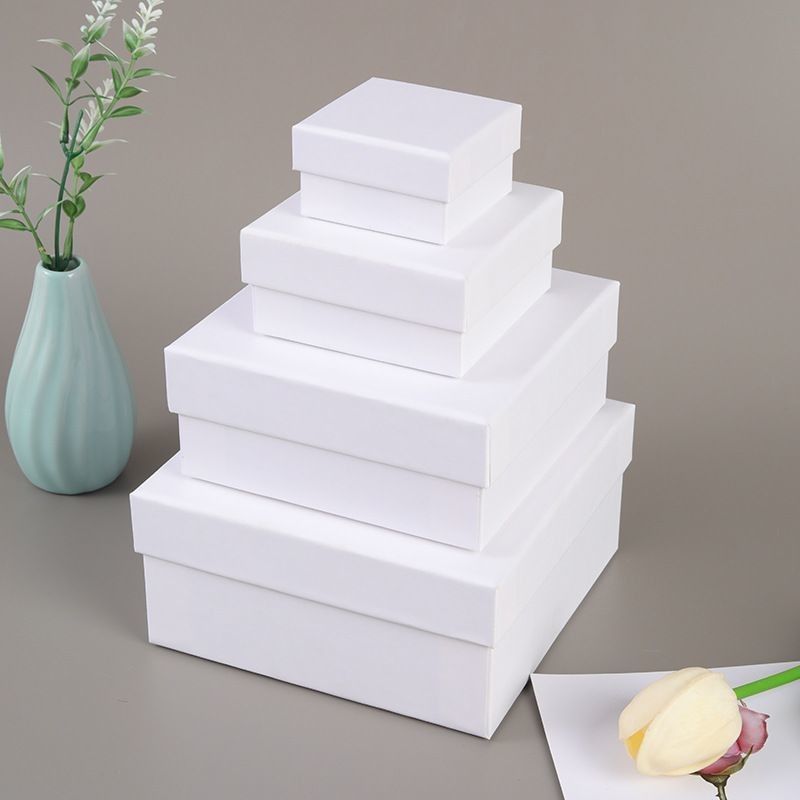 Kleine Geschenkboxen Quadrat Geschenkboxen mit Deckel für den Muttertag Abschluss Hochzeit