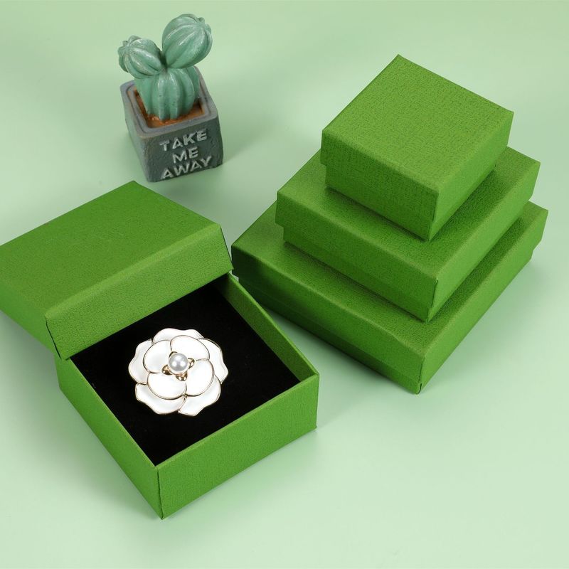 Kartonpapier Deckel und Basis Geschenk-Box Verpackung Luxus Schmuck-Box mit Schaum-Einsatz