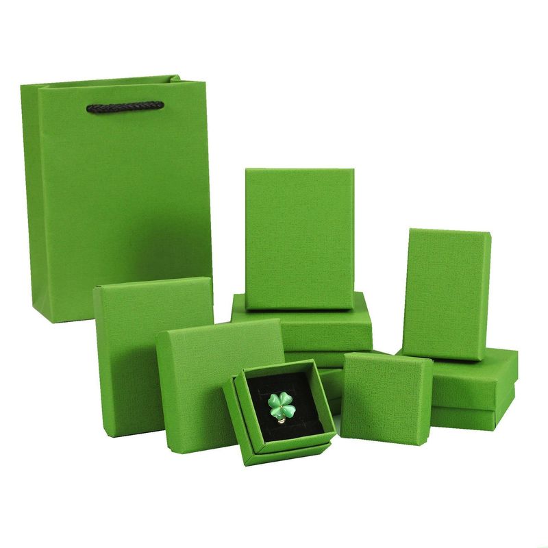 Kartonpapier Deckel und Basis Geschenk-Box Verpackung Luxus Schmuck-Box mit Schaum-Einsatz
