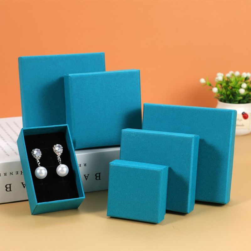 Kartonpapier Deckel und Basis Geschenk-Box Verpackung Luxus Schmuck-Box mit Schaum-Einsatz