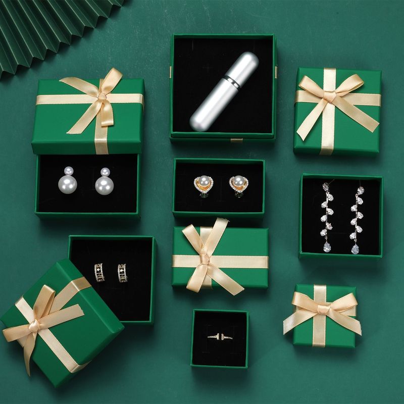 Hot Stamping Papier Schmuckboxen Bogen Krawatte Deckel und Basis Karton Papier Verpackung Geschenkbox