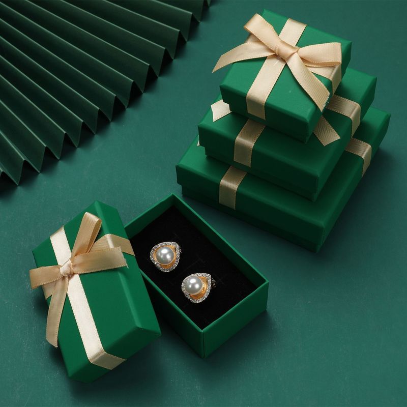 Hot Stamping Papier Schmuckboxen Bogen Krawatte Deckel und Basis Karton Papier Verpackung Geschenkbox